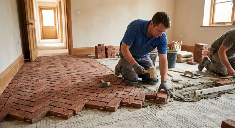 Brick Flooring Installation in Fairfield County, CT