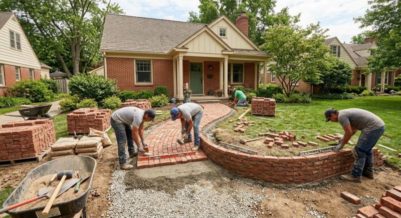 Brick Walkway Installation in Stamford, CT