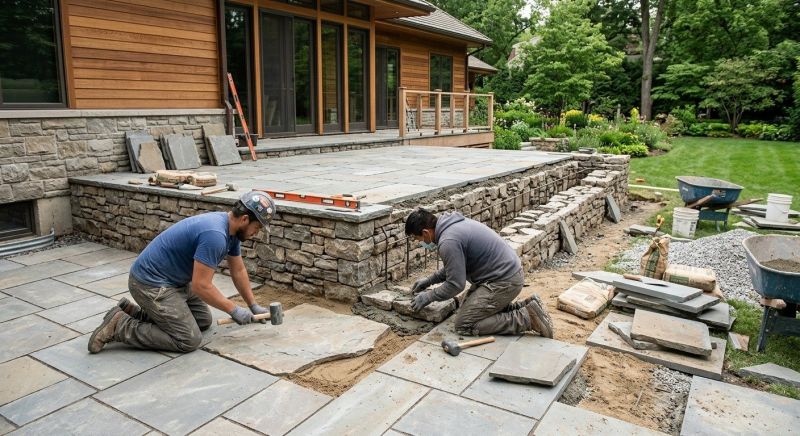 Deck Masonry Installation in Worcester, MA