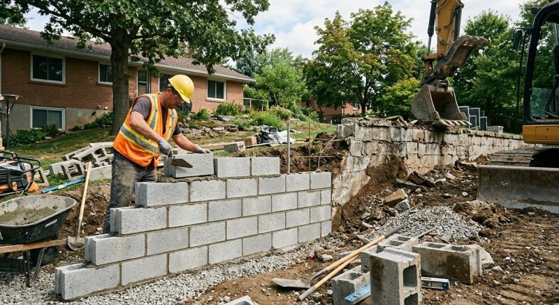 Block Foundation Installation in Norwalk, CT