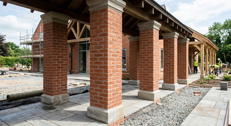 Brick Columns Installation in Boston, MA