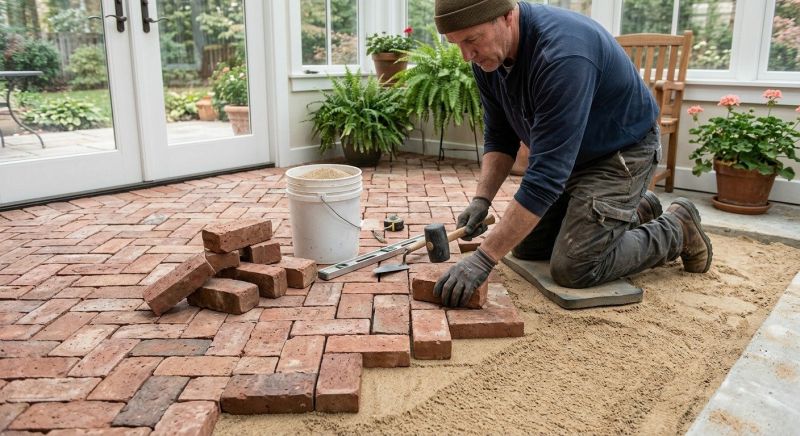 Brick Flooring Installation in Worcester, MA