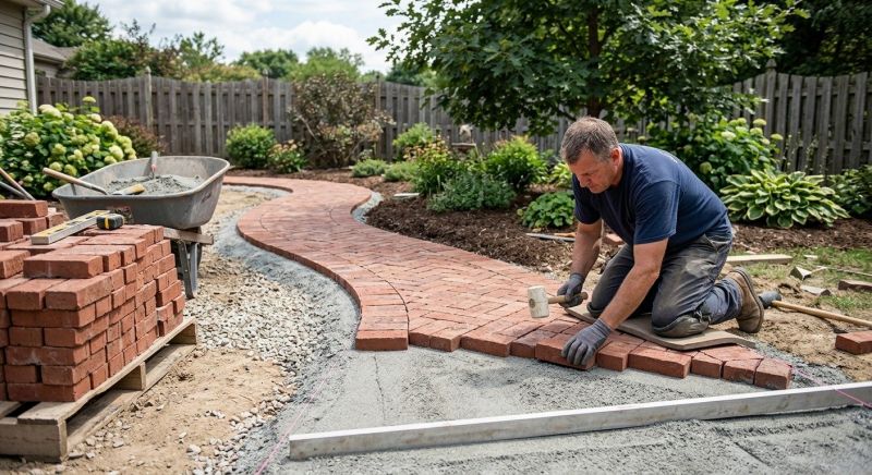 Brick Hardscape Installation in Norwalk, CT
