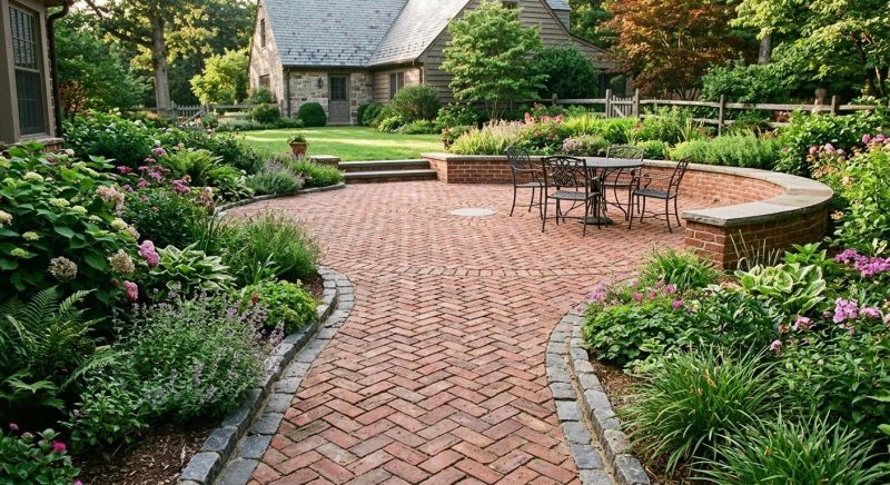 Brick Hardscaping Installation in West Hartford, CT