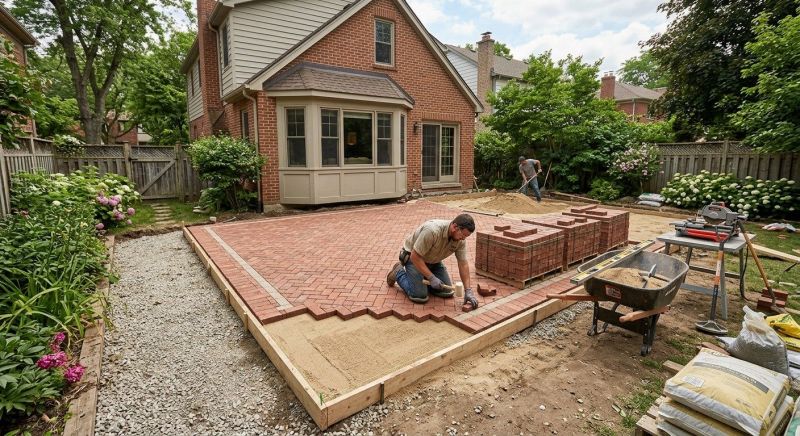 Brick Landscaping Installation in Boston, MA