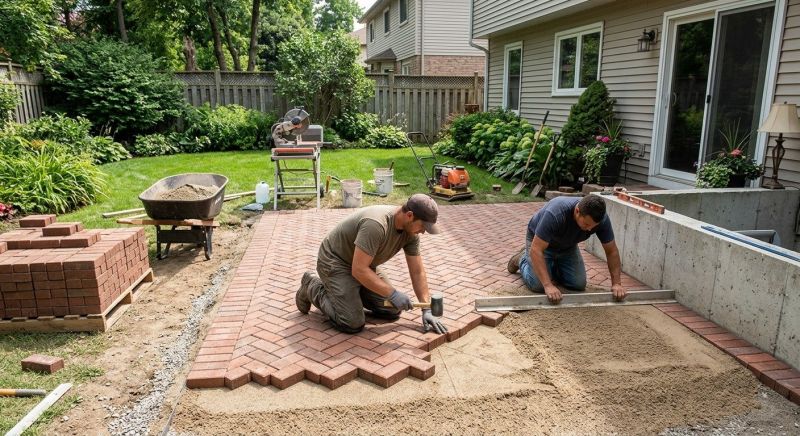 Brick Patio Installation in Boston, MA