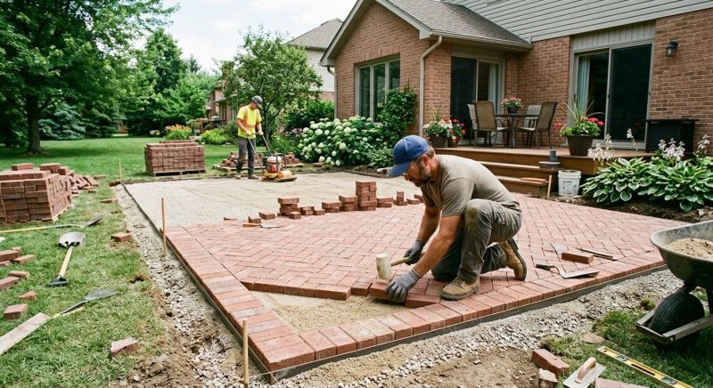 Brick Patio Installation in West Hartford, CT