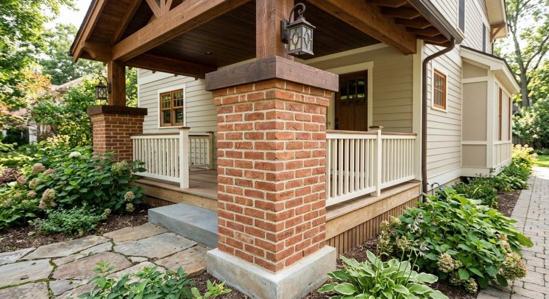 Brick Pillar Installation in Cleveland, OH