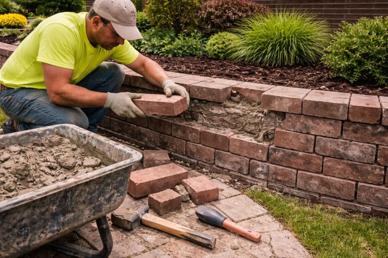 Brick Retaining Wall Repair in Cleveland, OH