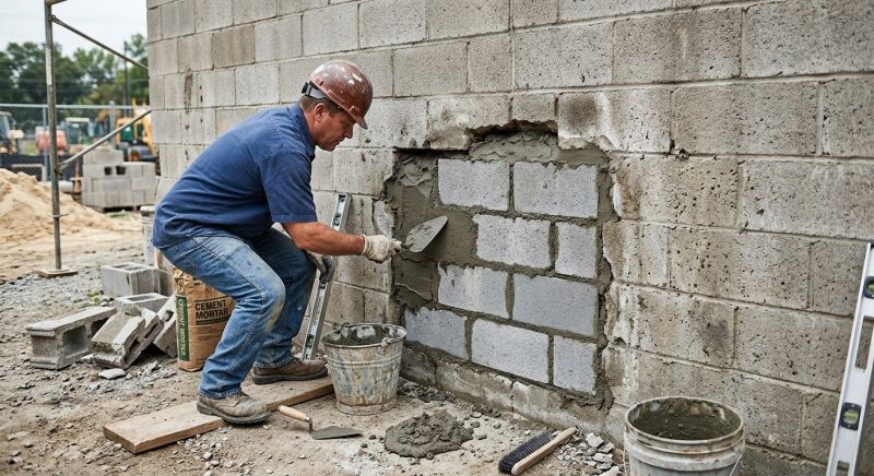 Cement Block Repair in Cleveland, OH