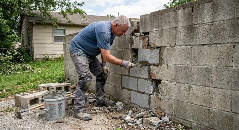 Cement Block Repair in Cleveland, OH