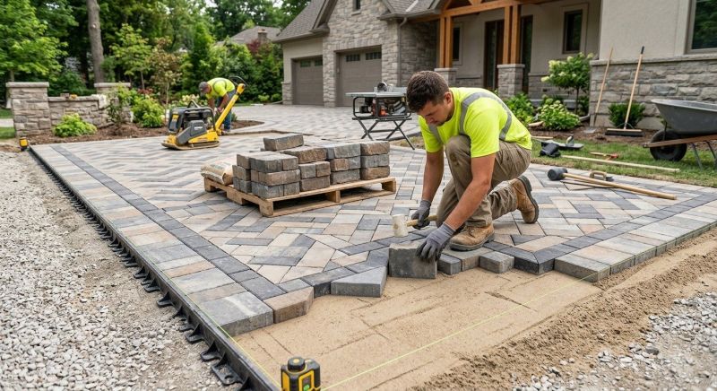Clay Pavers Installation in Fairfield County, CT