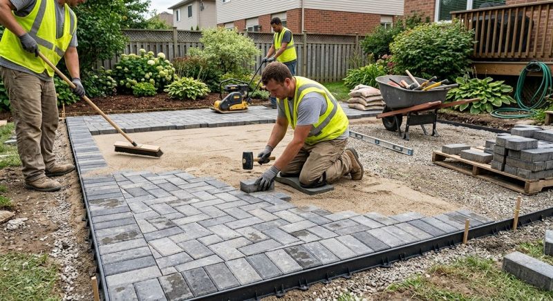 Clay Pavers Installation in Boston, MA
