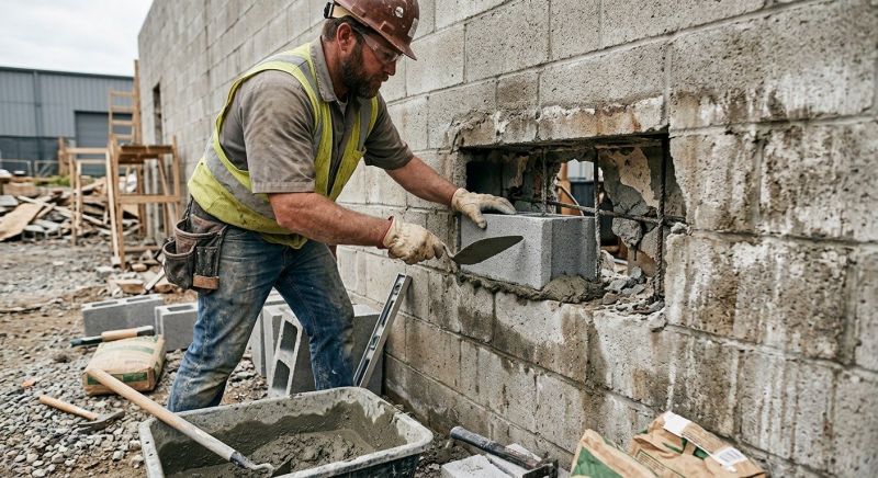 Concrete Block Repair in Cleveland, OH