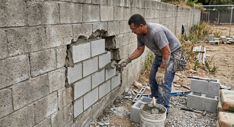 Concrete Block Repair in Cleveland, OH
