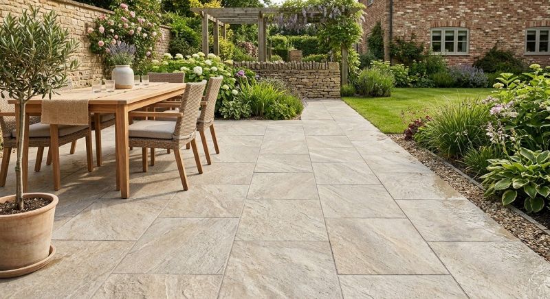 Limestone Patio Installation in Norwalk, CT