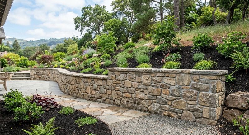 Stone Wall Hardscaping in West Hartford, CT
