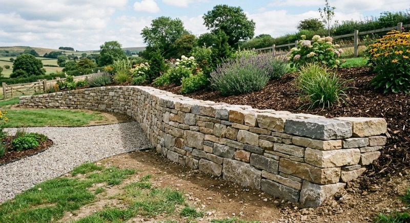 Stone Wall Replacement in West Hartford, CT